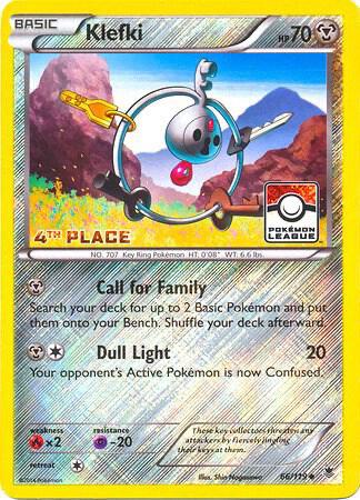 Phantom Forces Klefki [4th-Place-League] Pokémon card